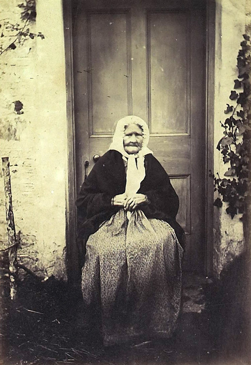 Photograph of Mrs McDonald, a midwife in Invercreran, c1866, (National Records of Scotland, GD1/1208/1/52)