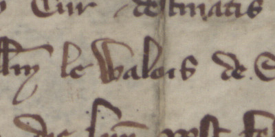 Fragment of the letter