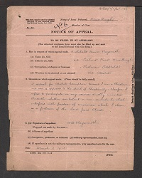 Archibald Brown Naysmith's Military Appeal Tribunal Papers
