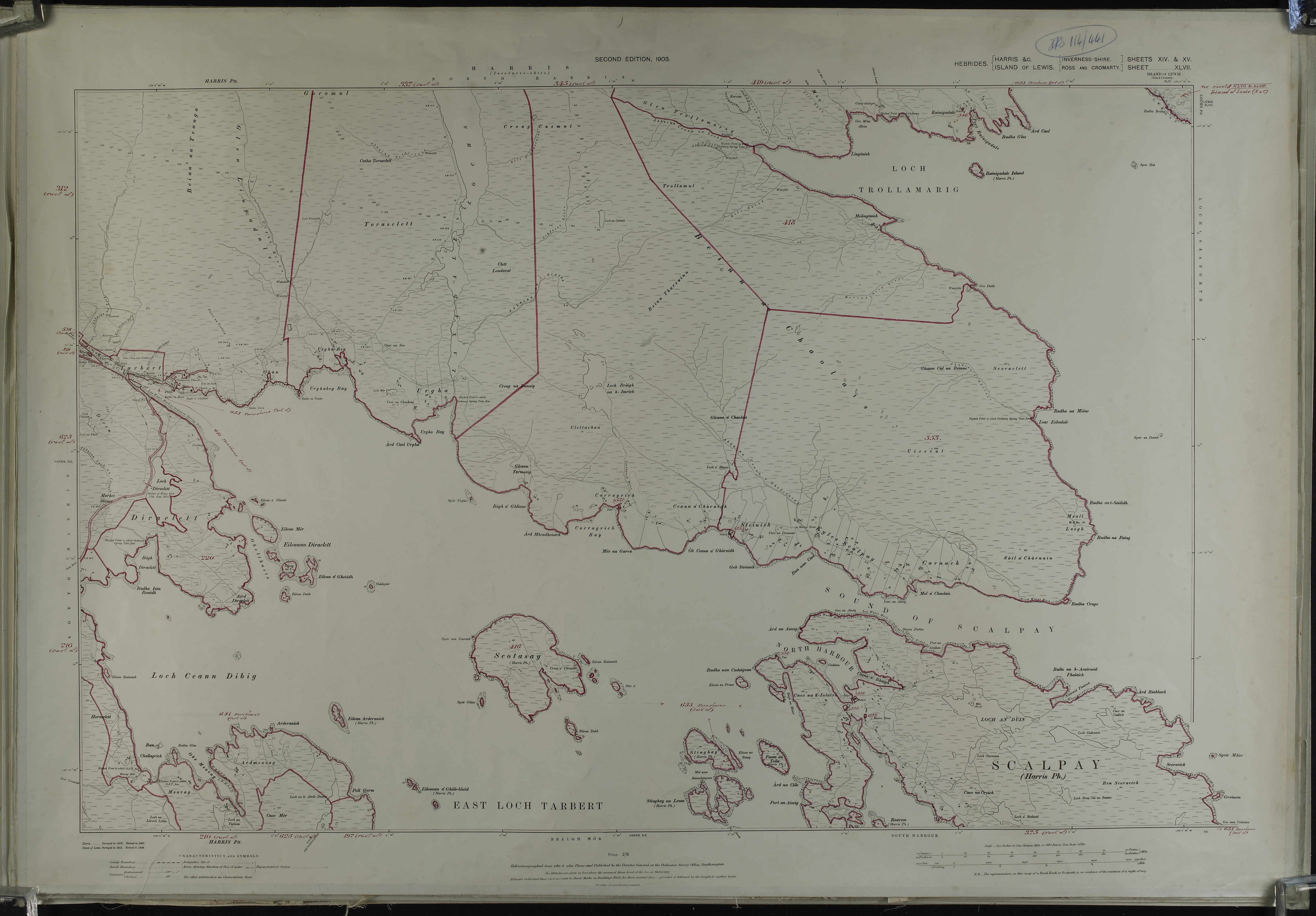 Inland Revenue Survey map of Harris