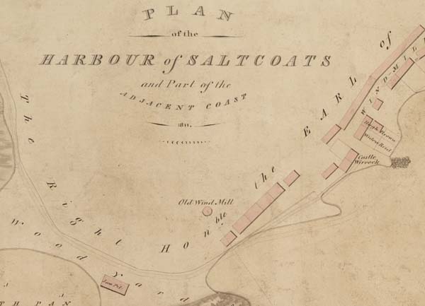 An example of the types of plans you can discover through the cataglogue. This image shows a detail from a plan of the harbour of Saltcoats and part of the adjacent coast, Ayrshire, 1811. It is available to view on https://www.scotlandspeople.gov.uk/maps-and-plans. National Records of Scotland, Crown copyright, RHP55.