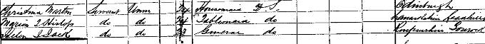 1891 Census record for William Burrell, page 54