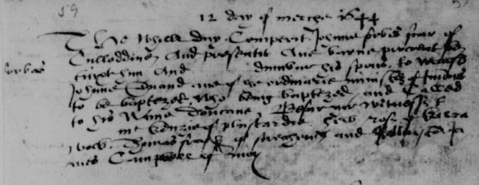 Baptism entry for Duncan Forbes of Culloden