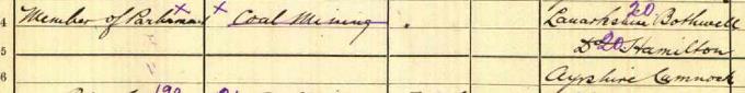 1911 Census record for Keir Hardie, part 2