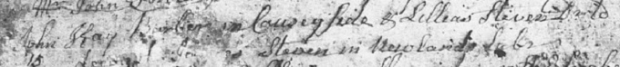 Marriage entry for John Kay 1765