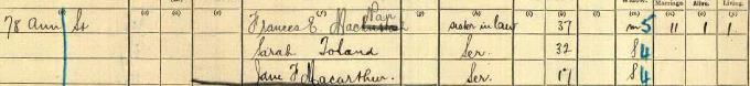 1911 census record for Charles Rennie Mackintosh - page 15