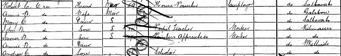 1901 Census record for John Boyd Orr