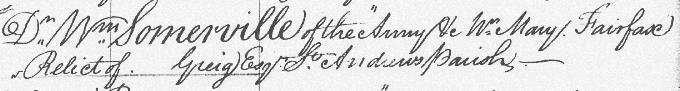 Marriage entry for Mary Somerville