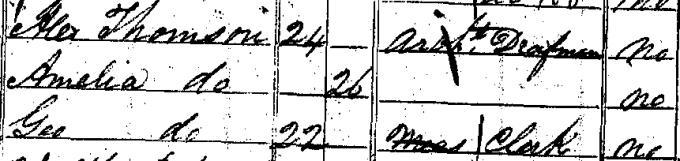 1841 Census record for Alexander 'Greek' Thomson