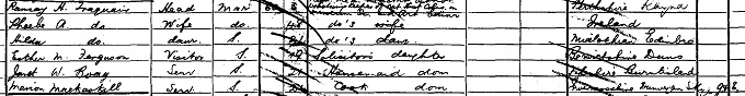 1901 Census record for Phoebe Anna Traquair