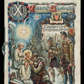 Image of a christmas card of the Cameron Highlanders, 1918 (Crown Copyright, National Records of Scotland, GD1/625/3)