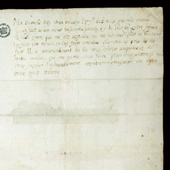 Image of a letter from Mary Queen of Scots to her mother in French, 1550 (Crown Copyright, National Records of Scotland, SP13/71)