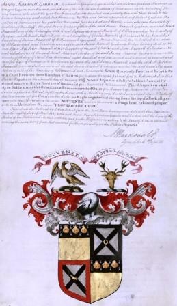 Example of a record relating to a Coat of Arms