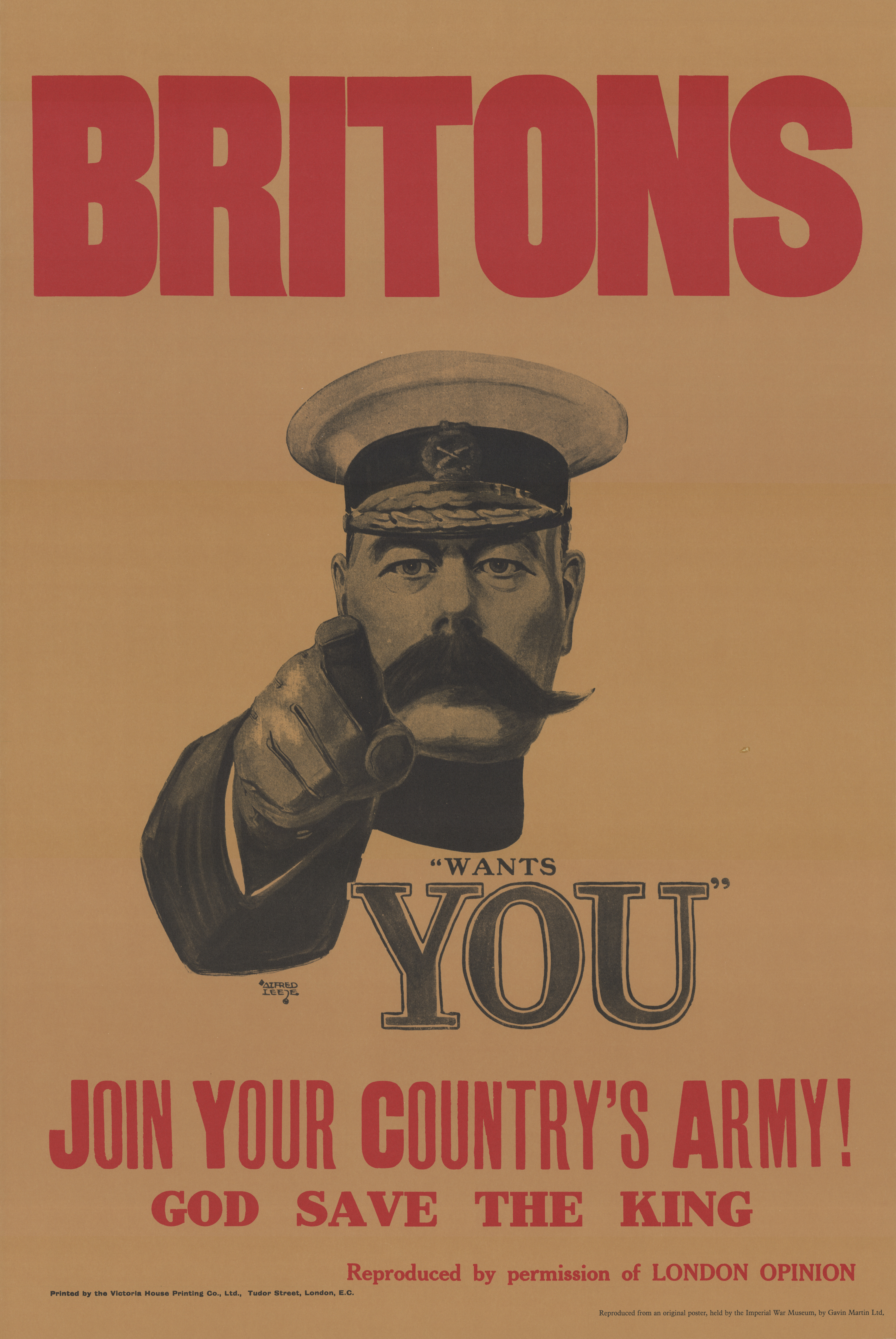 Army recruitment poster featuring Lord Kitchener