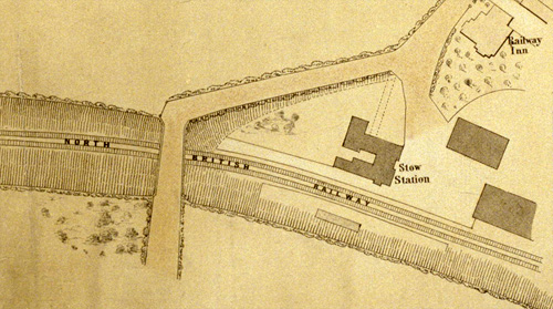 Plan of the village of Stow, Midlothian, 1862, National Records of Scotland RHP23083 (detail).