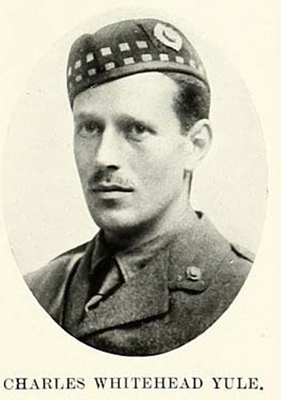 Photograph of Charles W Yule as second lieutenant, circa 1915, University of St Andrews