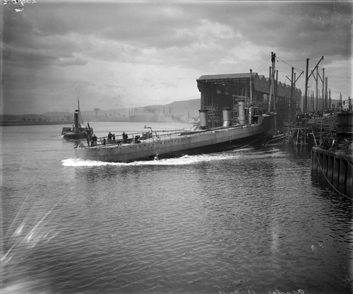 Launch of HMS Acasta, 1912, National Records of Scotland, UCS1/118/412/1