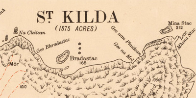 Ordnance Survey Map of St Kilda, 1928 (National Records of Scotland, RHP5282)