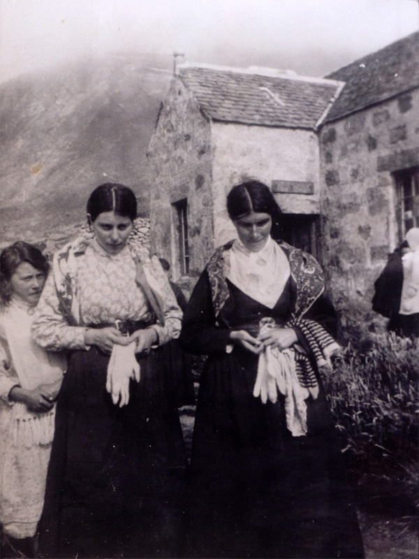 Christina McQueen outside the factor's house, c1913 (National Records of Scotland, GD1/713/1)
