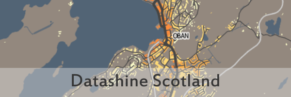 Link takes you to the Datashine Scotland interactive maps on the Datashine Scotland website