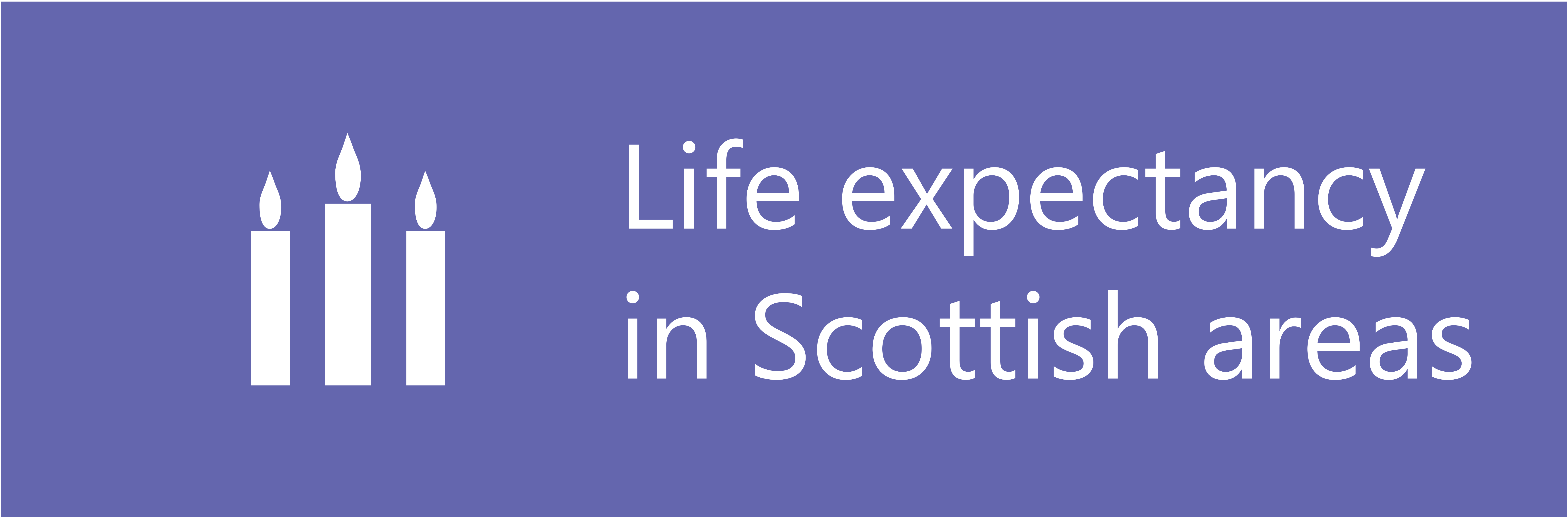 Links to Life Expectancy for Scottish Area, 2015-17 infographic