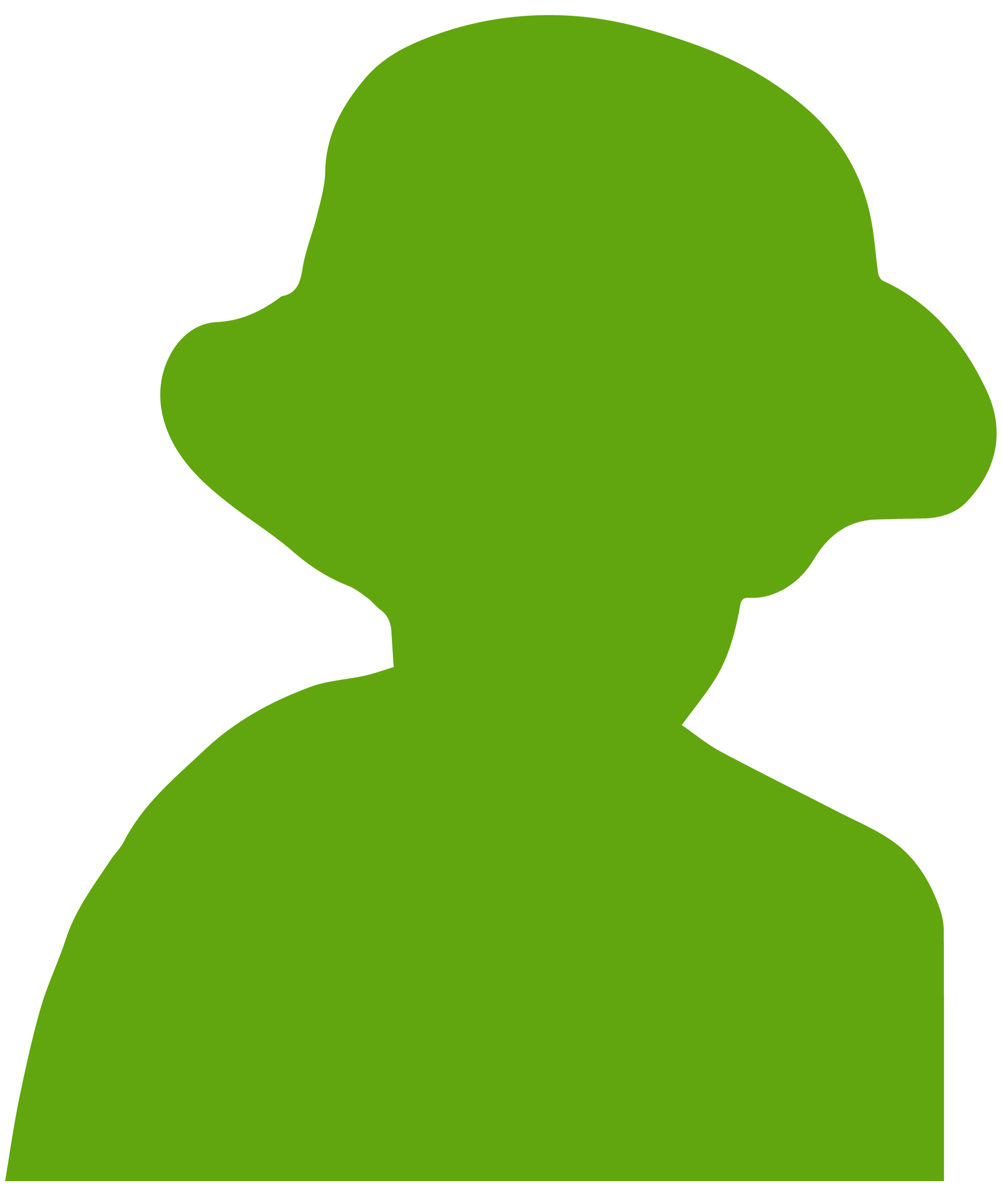 Green silhouette of Agnes Colquhoun Thomson