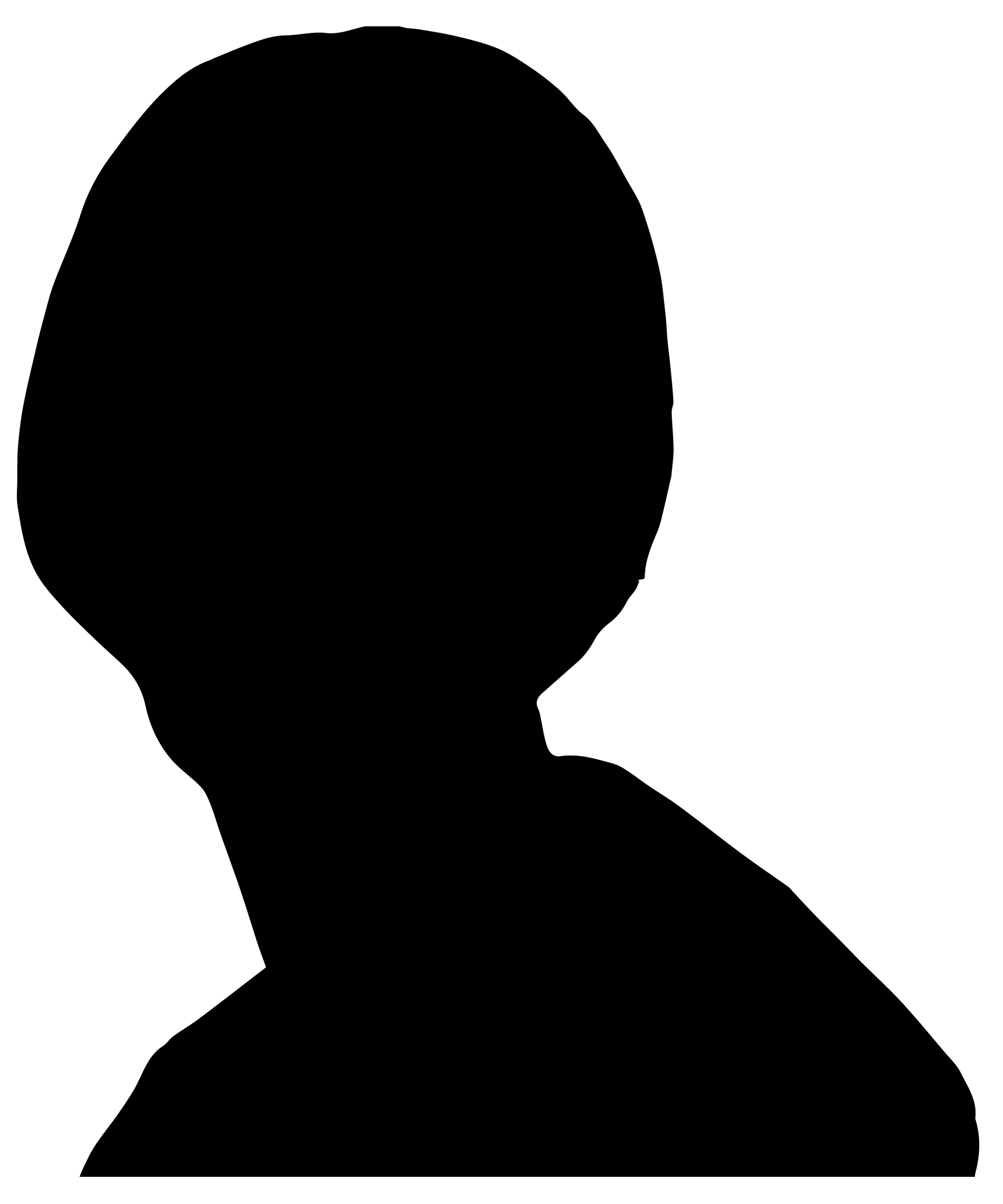 Black silhouette of Alice Paul