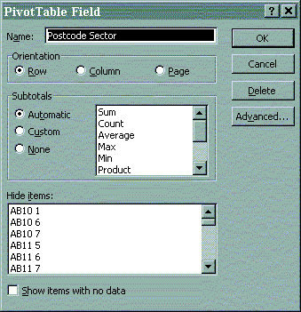 Image displaying the PivotTableField options